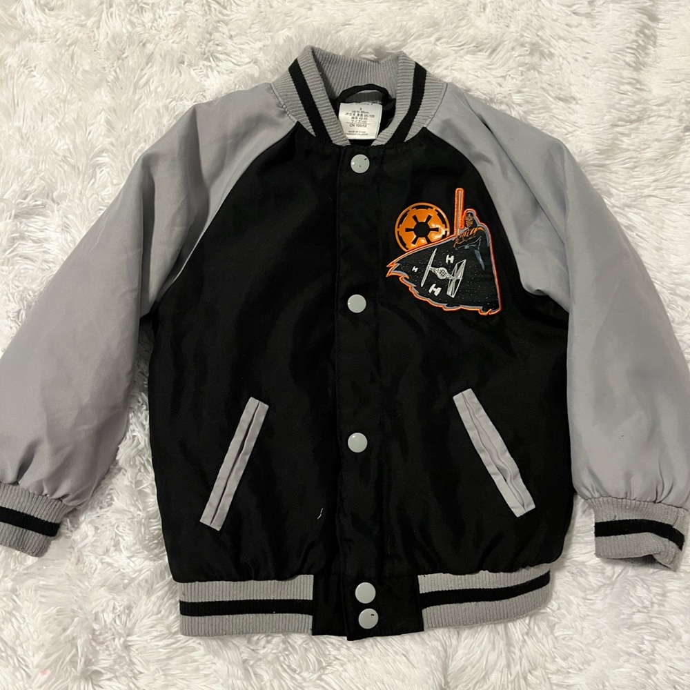 Star Wars Black and Gray Bomber Jacket